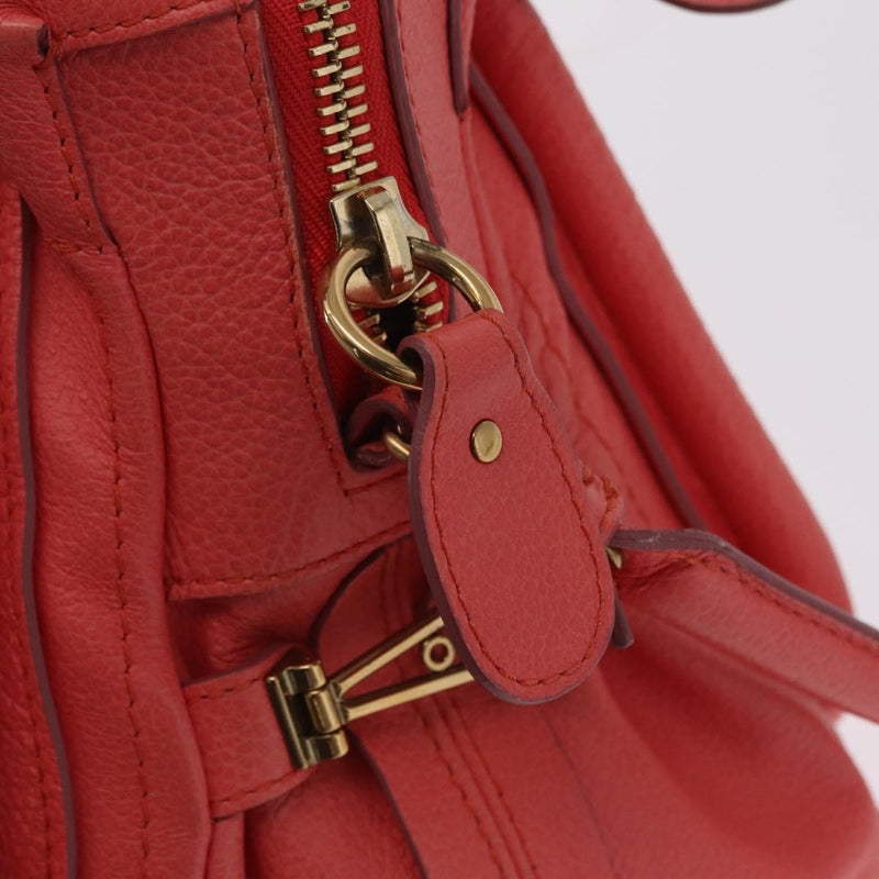 Chloe Paraty Top Handle Leather Pink Bag