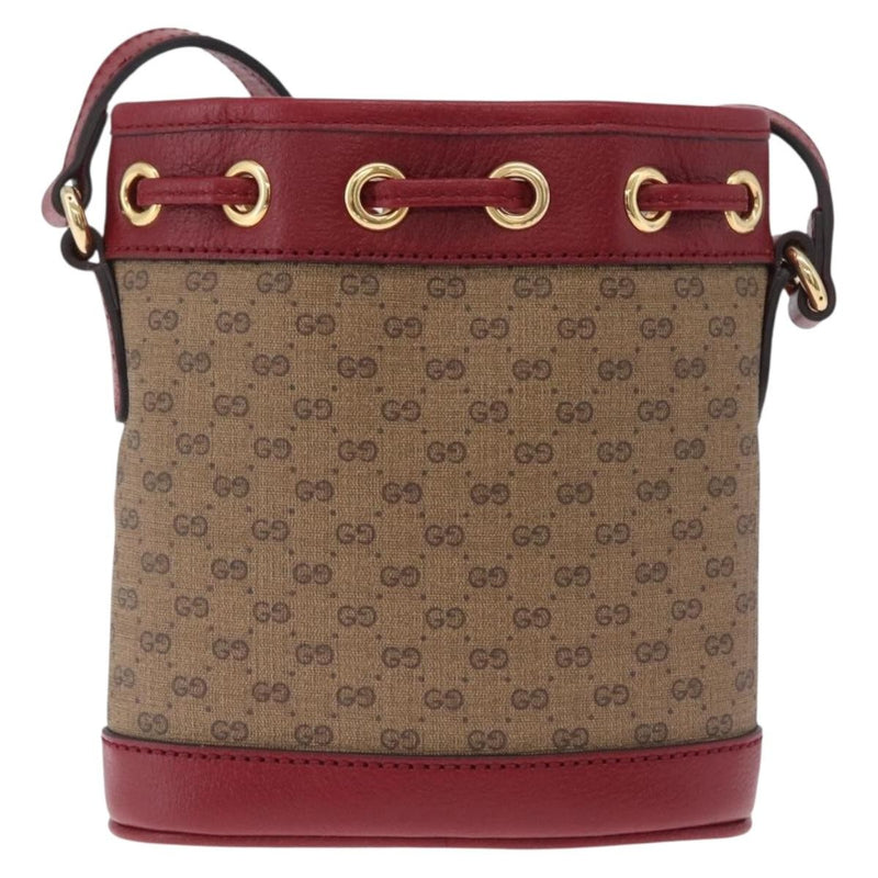Gucci Doraemon Bucket Printed Mini Gg Coated Canvas Beige Bag