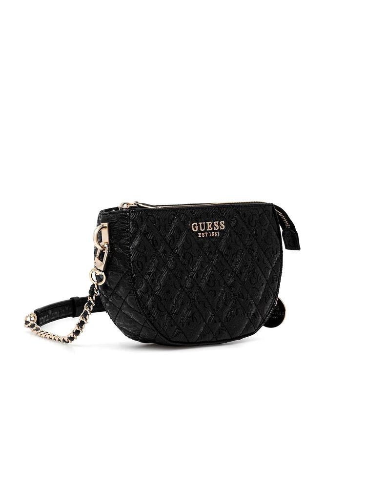 Guess Isemay Crossbody Bag — Black Polyurethane