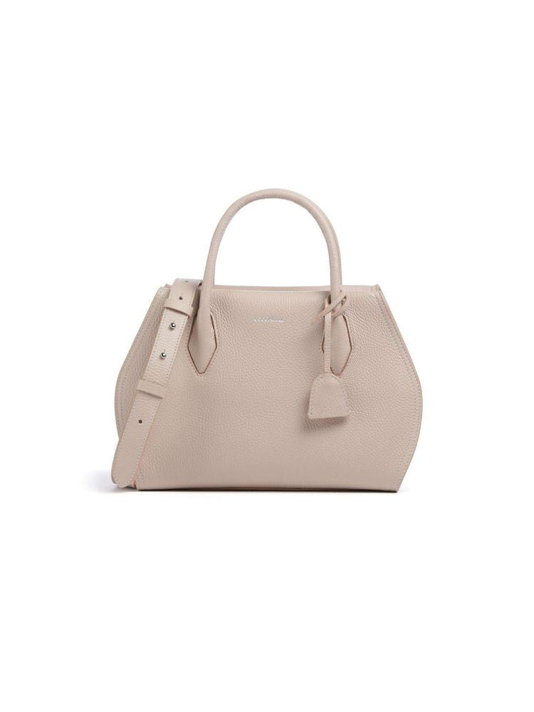Coccinelle Lord Shoulder Bag — Beige Cowhide