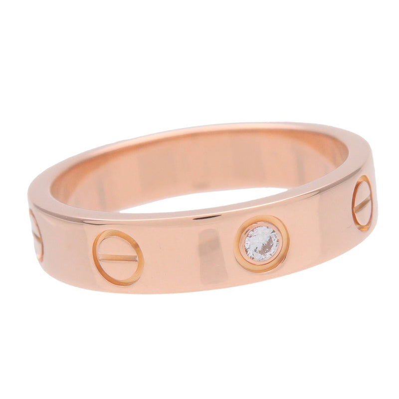 Cartier Love Wedding Band 1 Diamond 18k Rose Gold With Pink Rose_gold Bijoux