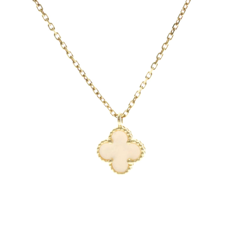 Van Cleef & Arpels Sweet Alhambra Pendant 18k Yellow Gold And Mother Of Pearl Yellow_gold Bijoux