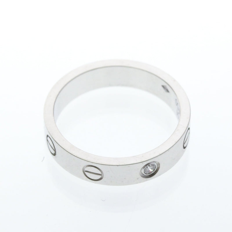 Cartier Love 1 Diamond Band White Gold And Silver White_gold Bijoux