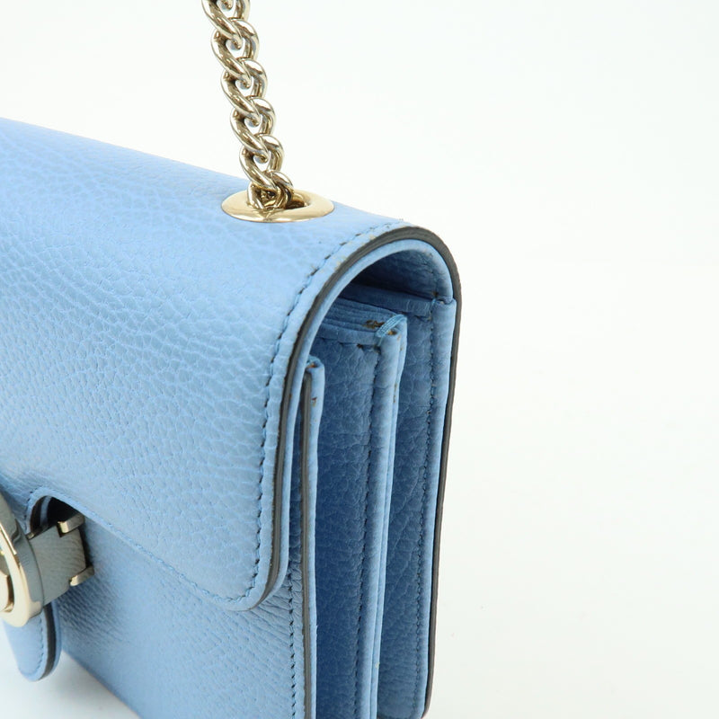 Gucci Interlocking Leather Blue Bag