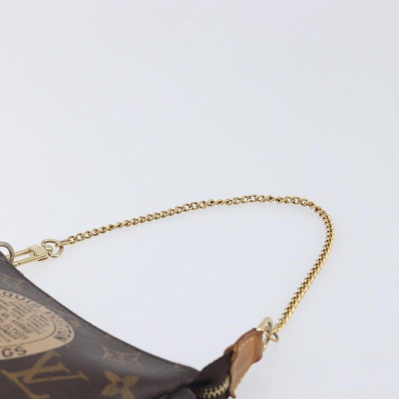 Louis Vuitton Pochette Accessoires Limited Edition Monogram Canvas Brown Bag