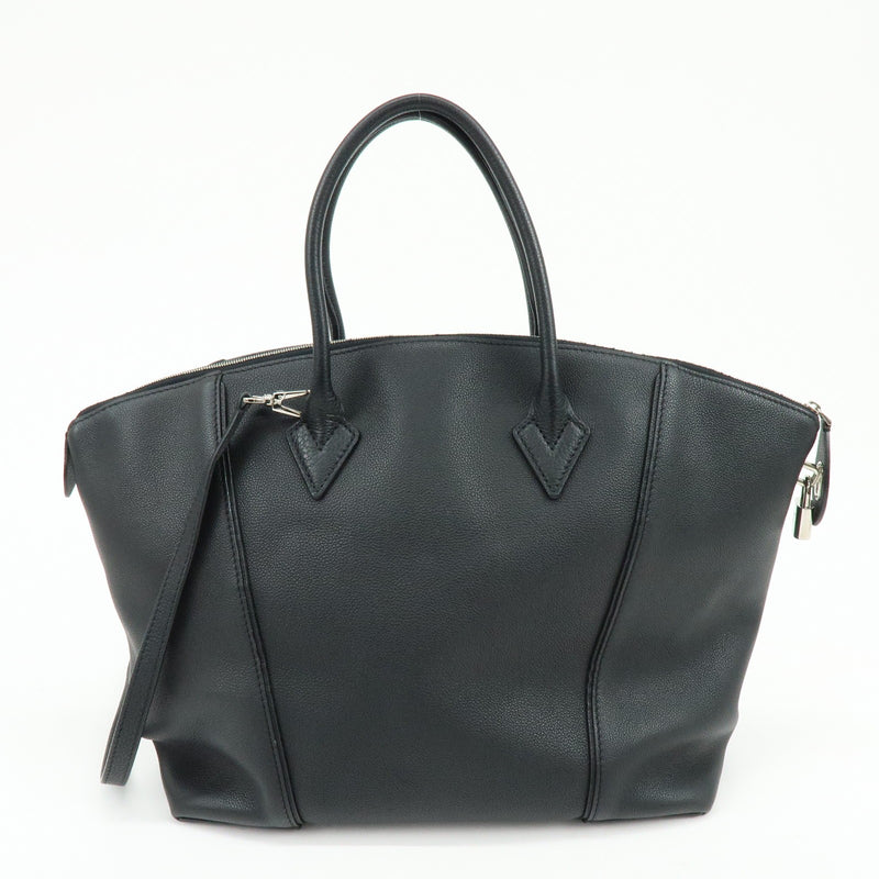 Louis Vuitton Soft Lockit Leather Black Bag