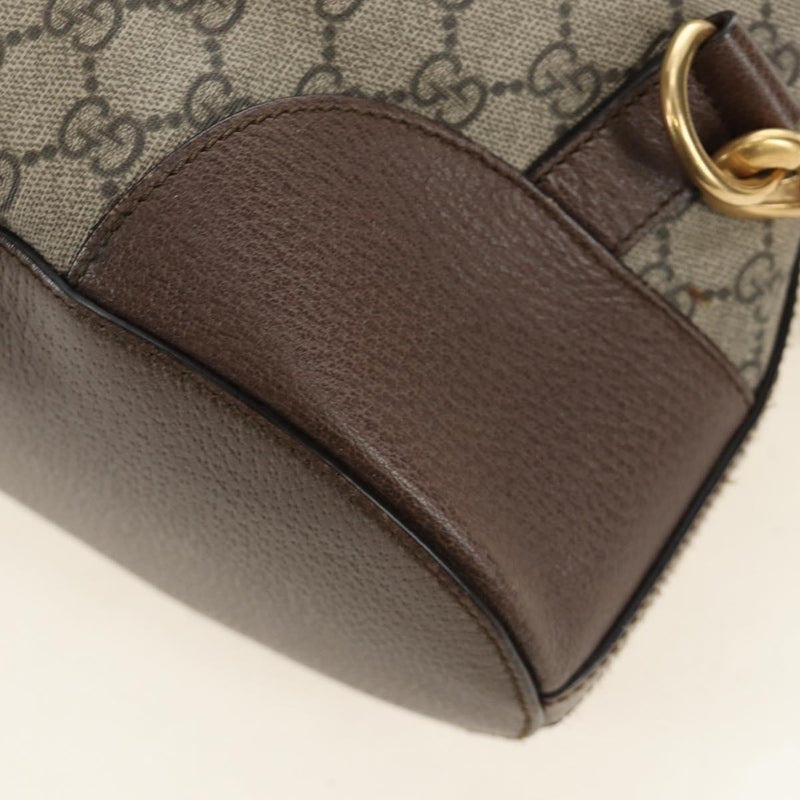 Gucci Neo Vintage Drawstring Bucket Gg Coated Canvas Beige Bag