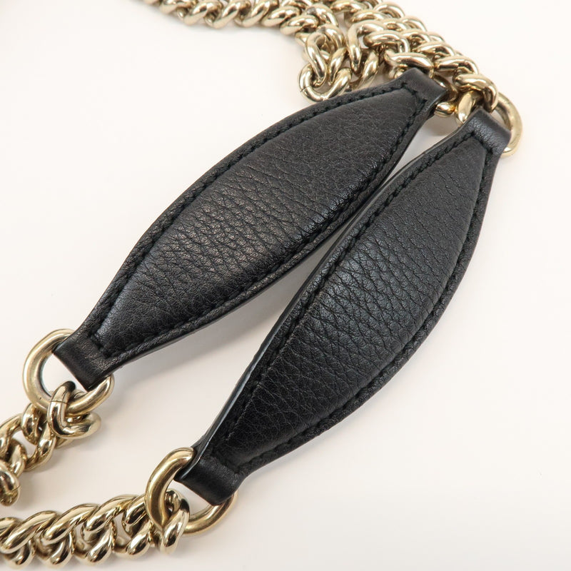 Gucci Soho Chain Strap Leather Black Bag