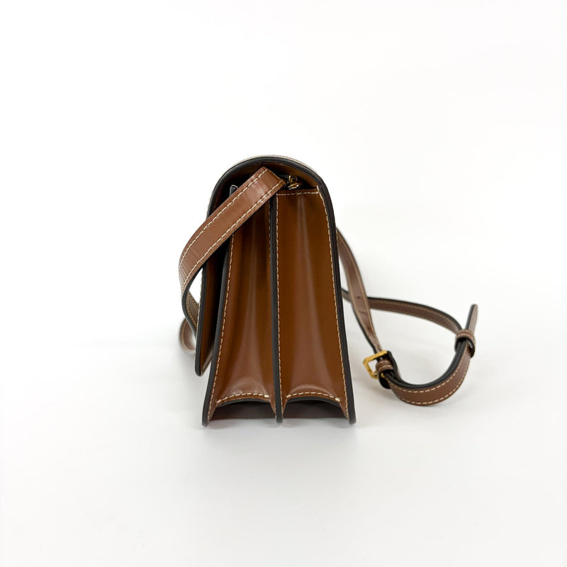 Burberry Tb Shoulder Bag Canvas Beige