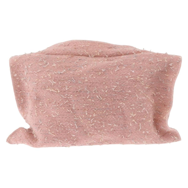 Chanel Shoulder Suede Patchwork Pink Tweed Bag