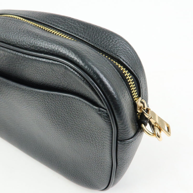Coach Shoulder Leather Black Bag