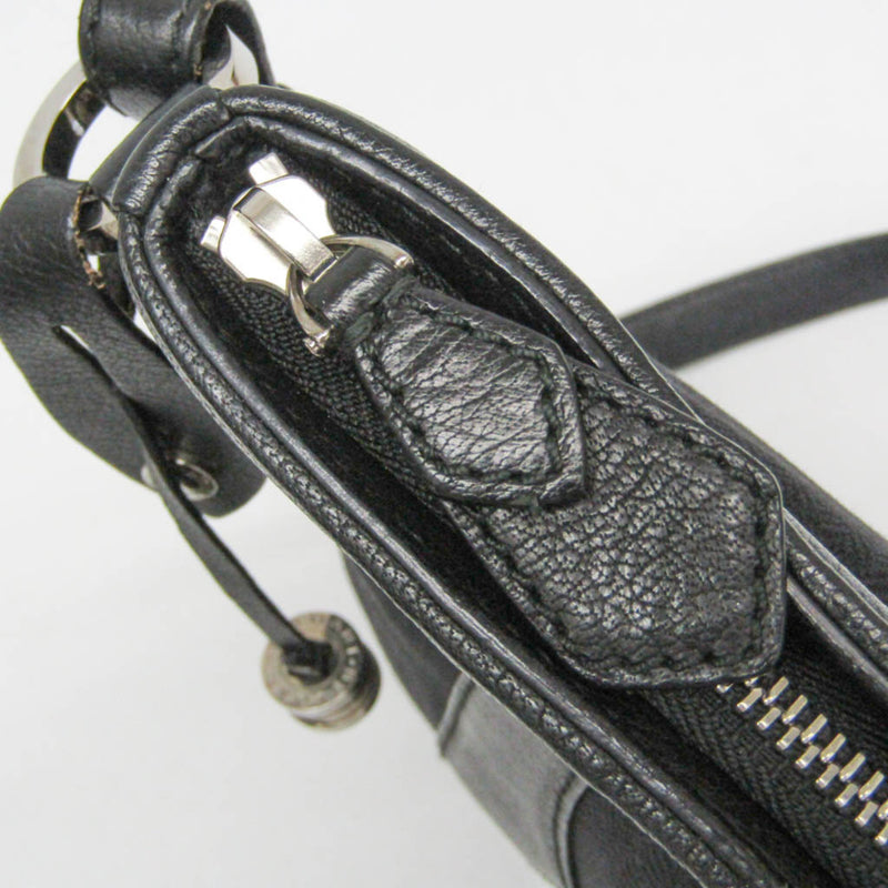 Bvlgari Open Hobo Leather Black
