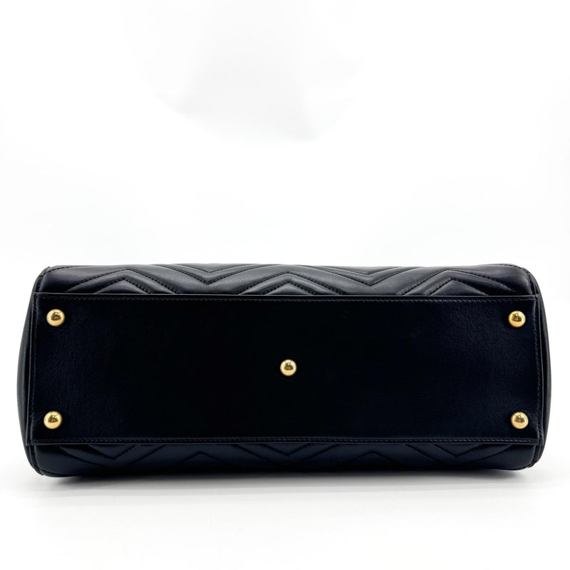 Gucci Gg Marmont Matelasse Leather Black Bag