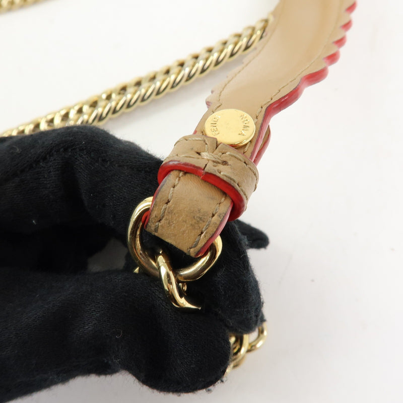 Fendi Kan I Leather Beige Bag