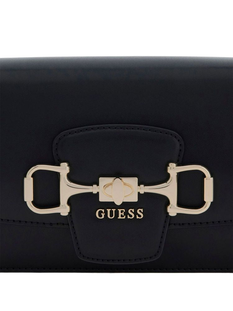 Guess Janie Crossbody Bag — Black Polyurethane