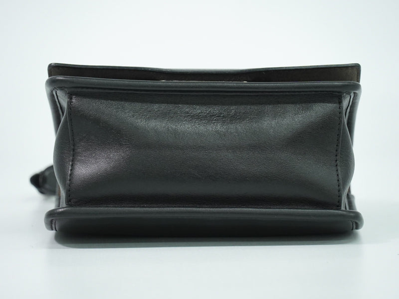 Fendi Kan I F Leather Black Bag