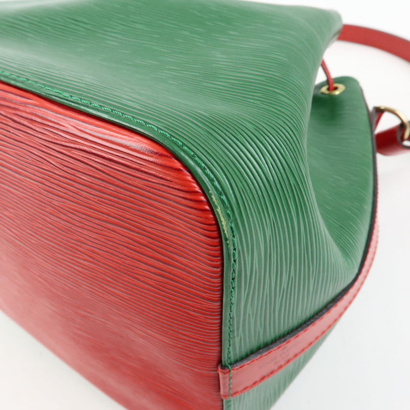 Louis Vuitton Bicolor Petit Noe Epi Leather Green Bag
