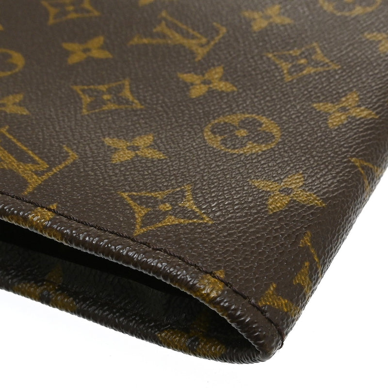 Louis Vuitton Poche Documents Monogram Canvas Brown Bag