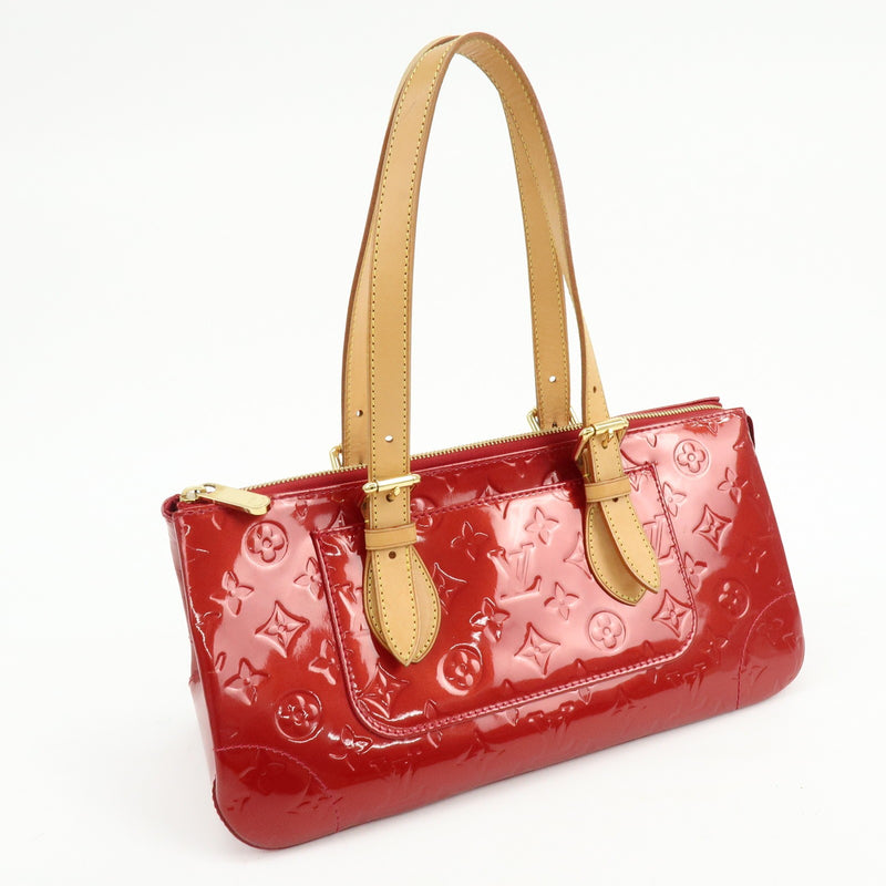 Louis Vuitton Rosewood Avenue Monogram Vernis Red Patent_leather Bag