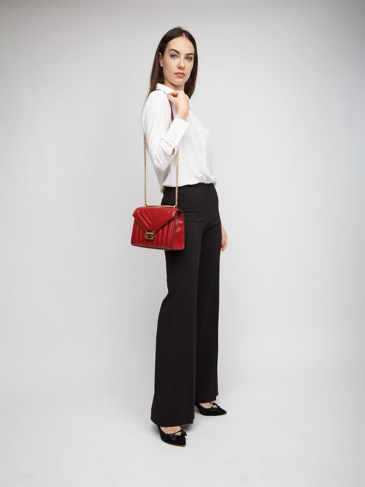 Michael Kors Shoulder Bag — Red Polyurethane
