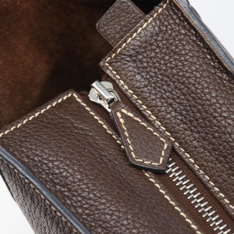 Hermes Sac Good News Leather Brown Bag