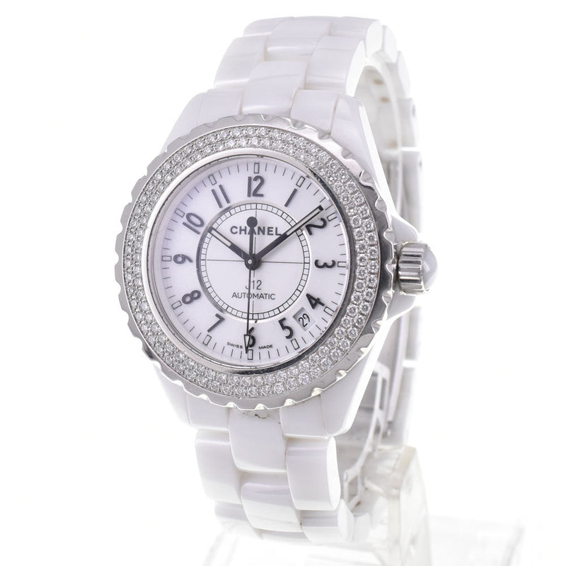 Chanel J12 Automatic Ceramic And Stainless Steel With Diamond Bezel Watches