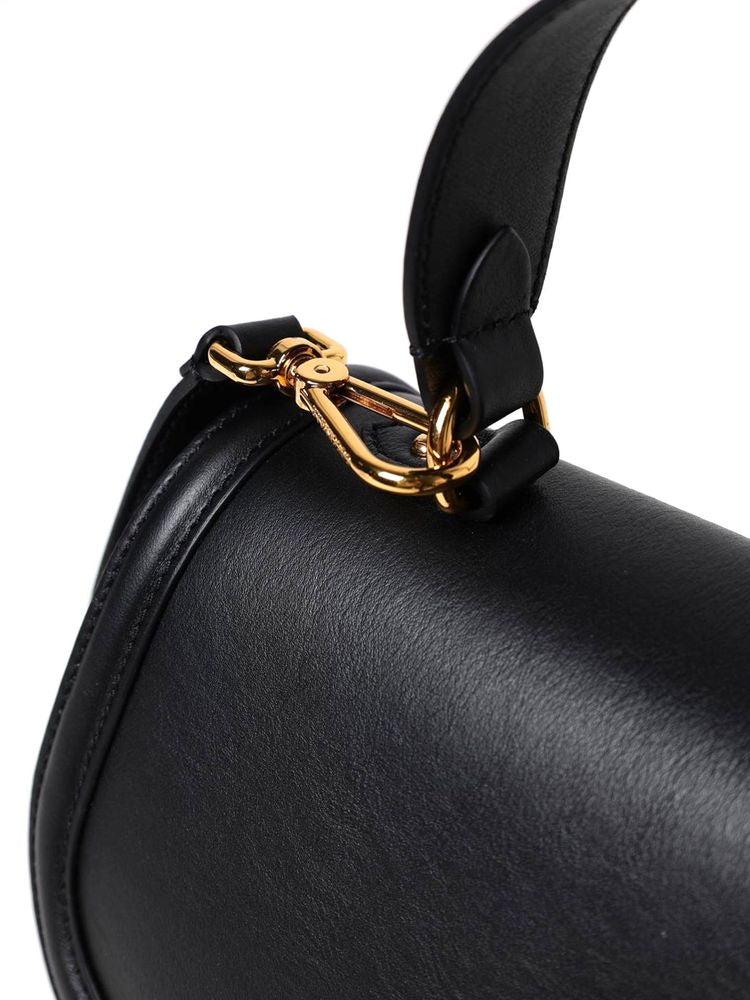 Coccinelle Blake Shoulder Bag — Black Cow Leather