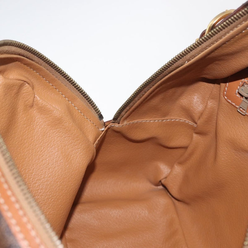 Celine Backpack Leather Brown Canvas