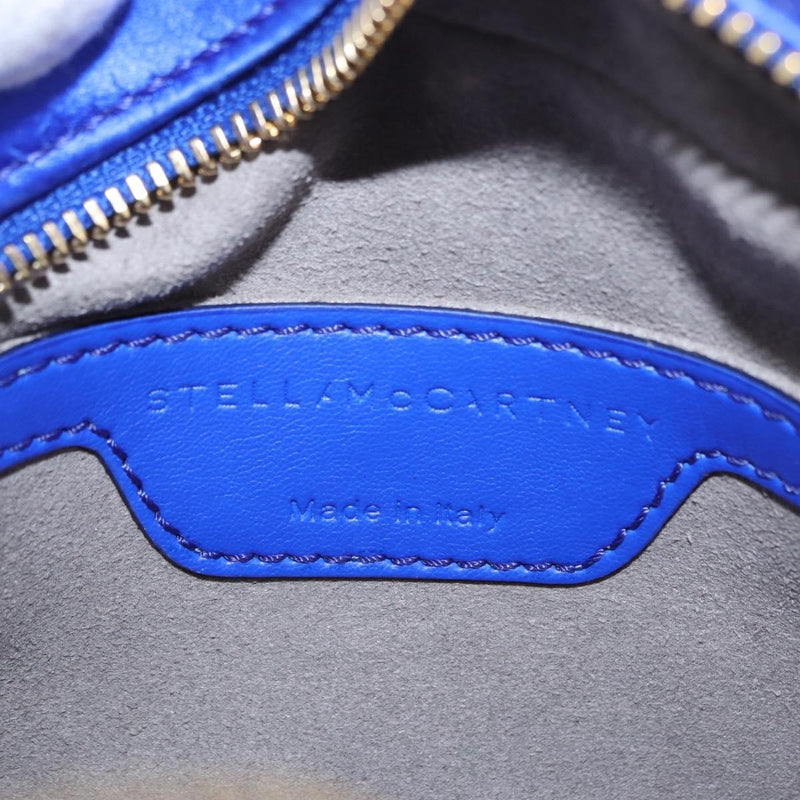 Stella Mccartney Star Camera Quilted Satin Blue Bag