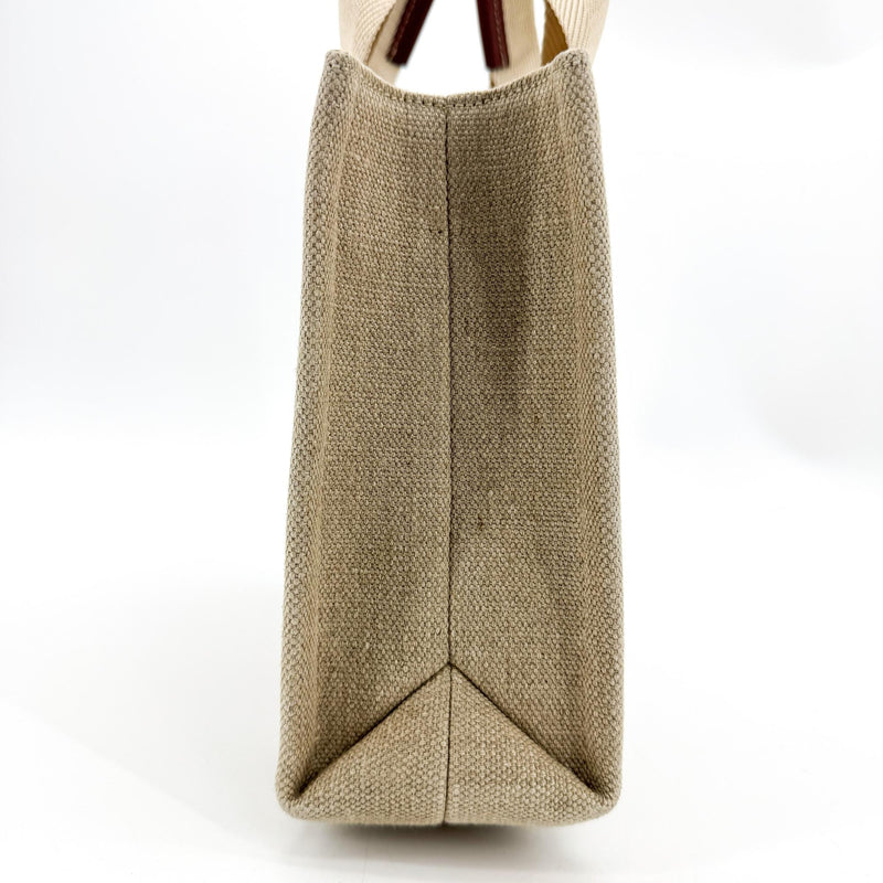 Chloe Woody Canvas With Leather Brown Bag