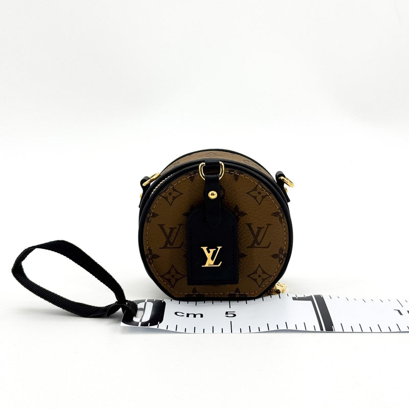 Louis Vuitton Mini Boite Chapeau Reverse Monogram Canvas Brown Bag