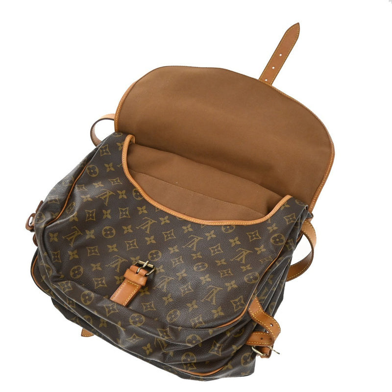 Louis Vuitton Saumur Monogram Canvas Brown Bag