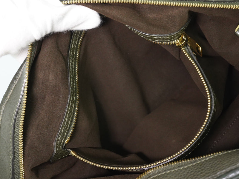 Louis Vuitton Stellar Mahina Leather Khaki Bag