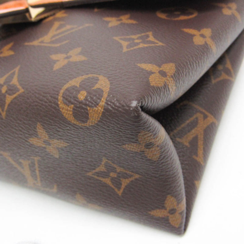 Louis Vuitton Locky Monogram Canvas With Leather Brown Bag
