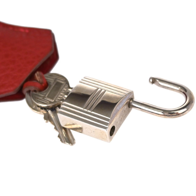 Hermes Birkin Red Togo With Palladium Hardware Leather Bag