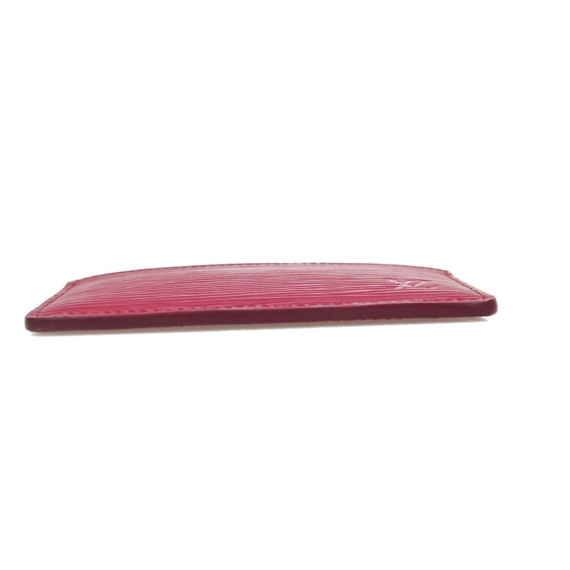 Louis Vuitton Porte Cartes Simple Card Holder Epi Leather Red Accessory