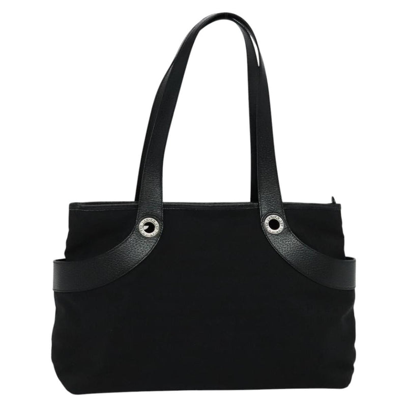 Bvlgari Logomania Canvas Black Bag