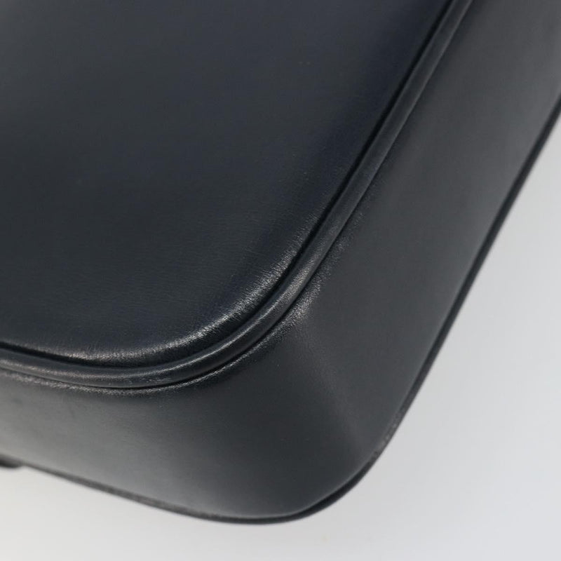 Celine Shoulder Leather Navy Bag