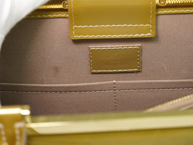 Louis Vuitton Deesse Monogram Vernis Beige Leather Bag