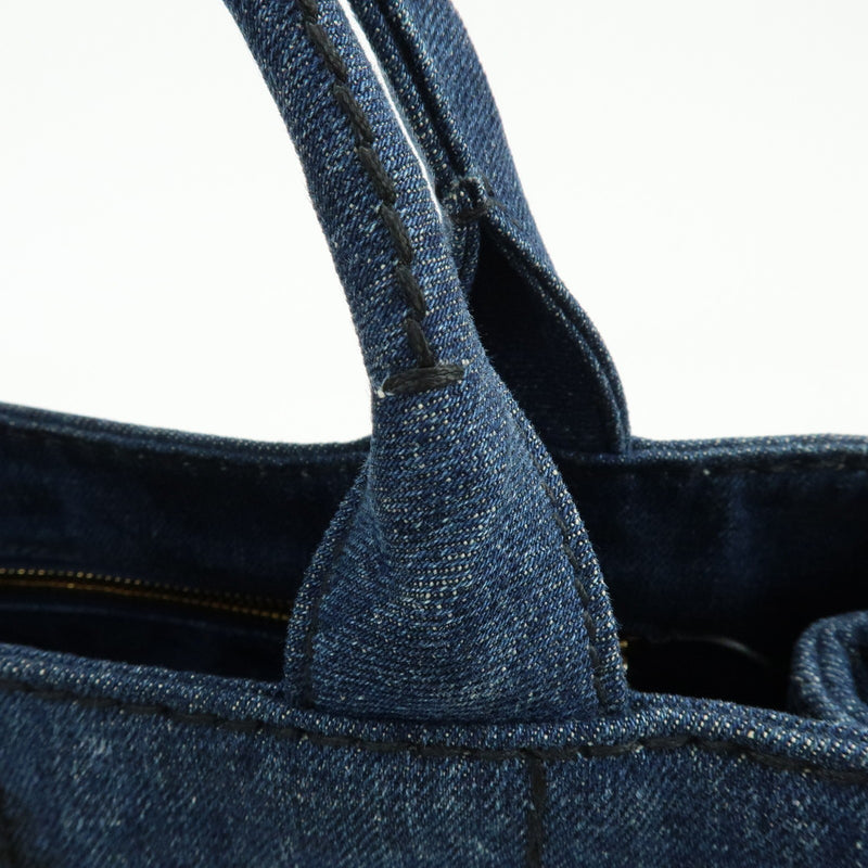Prada Canapa Convertible Denim Blue Denim_jeans Bag