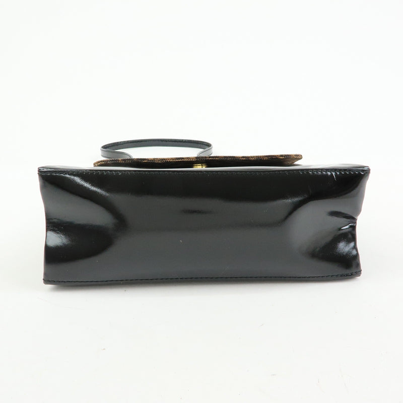 Loewe Vintage Velazquez Top Handle Leather Black Patent_leather Bag