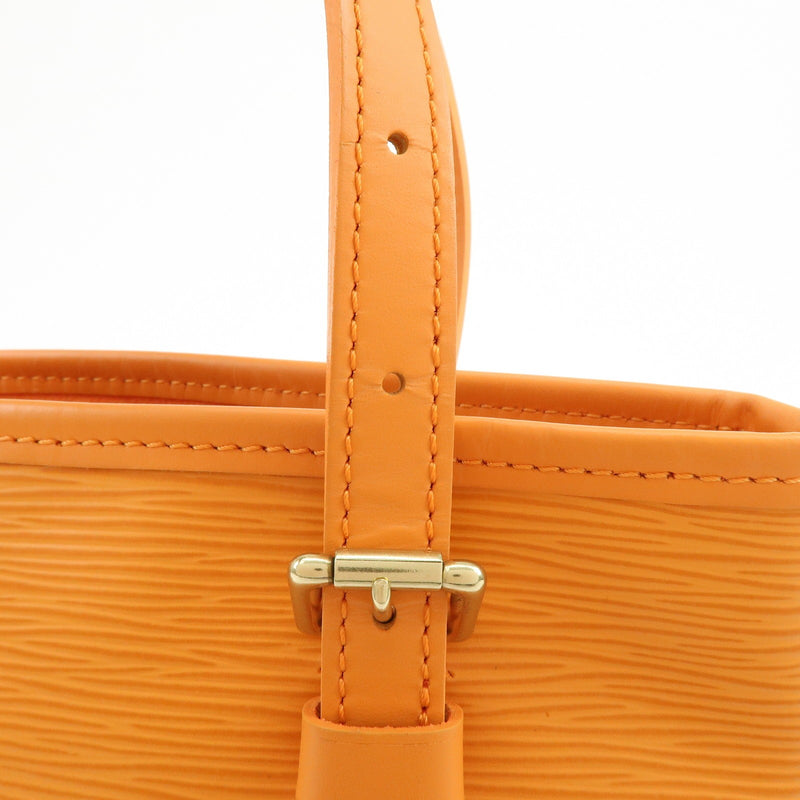 Louis Vuitton Petit Bucket Epi Leather Orange Bag