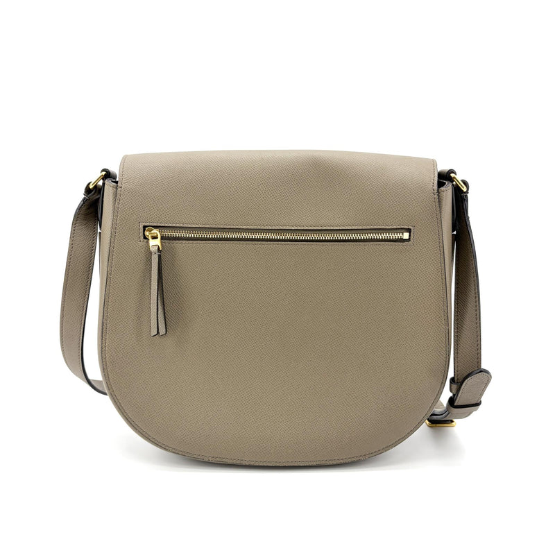Celine Trotteur Grainy Leather Beige Calfskin Bag