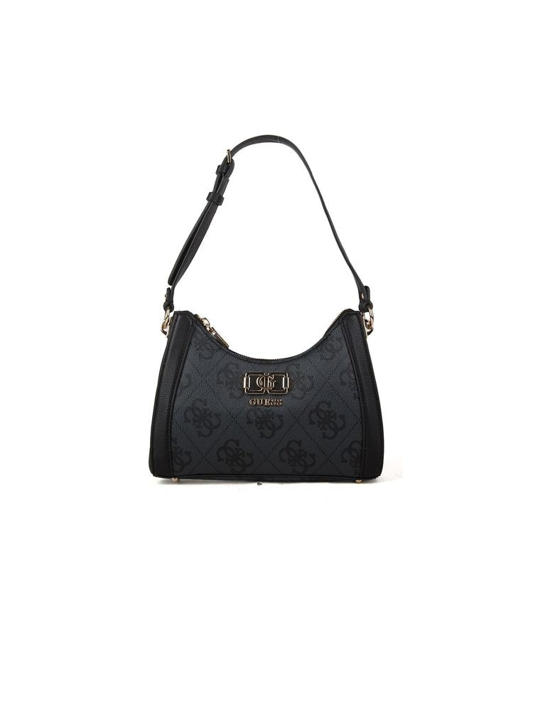 Guess Karnilla Shoulder Bag — Black Polyurethane