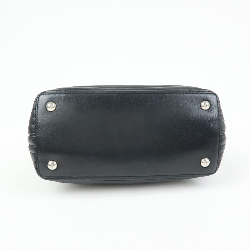 Fendi Dotcom Click Quilted Leather Black Bag