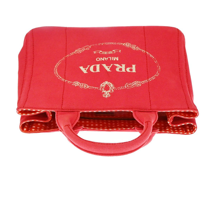 Prada Canapa Canvas Red Bag