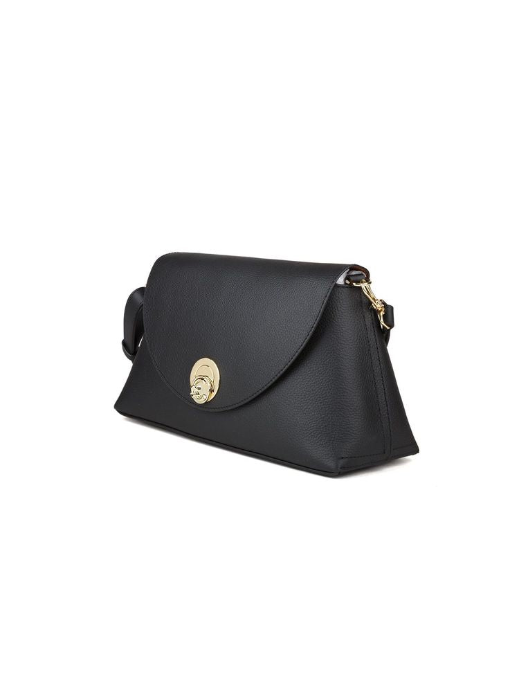Coccinelle Nikla Shoulder Bag — Black Cowhide