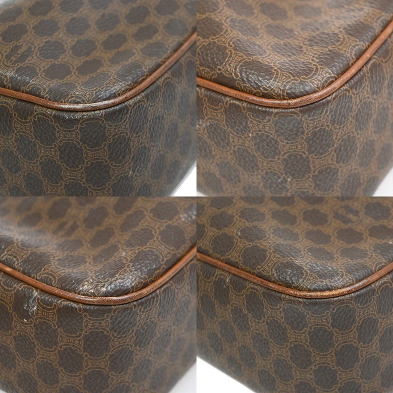Celine Macadam Leather Brown Pvc Bag