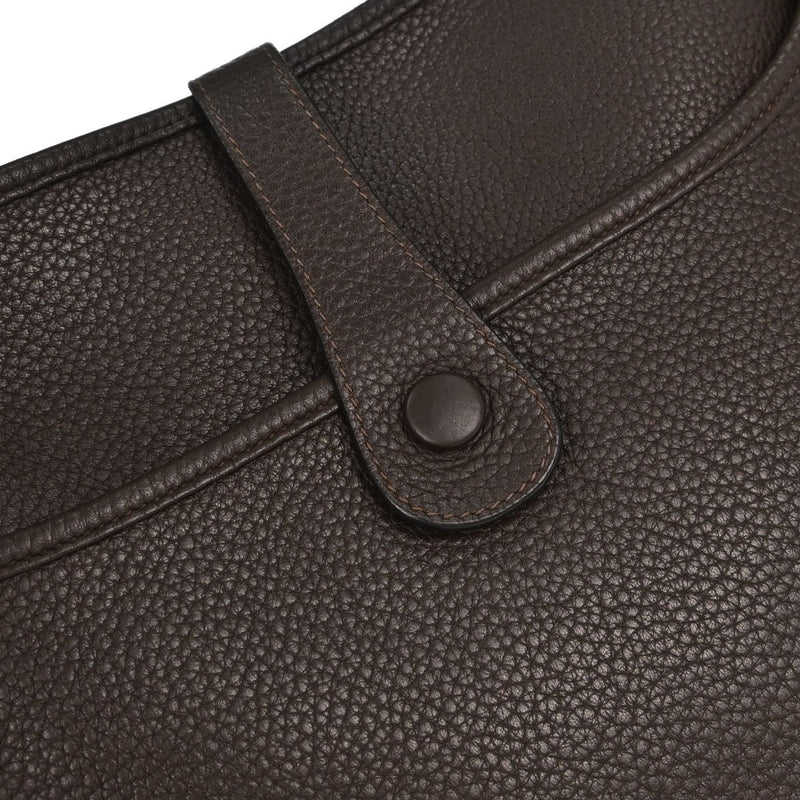 Hermes Evelyne Bag Gen Iii Clemence Brown Leather