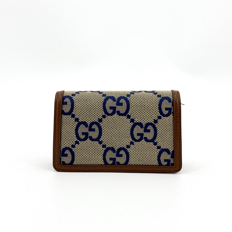 Gucci Dionysus Chain Jumbo Gg Canvas Brown Bag